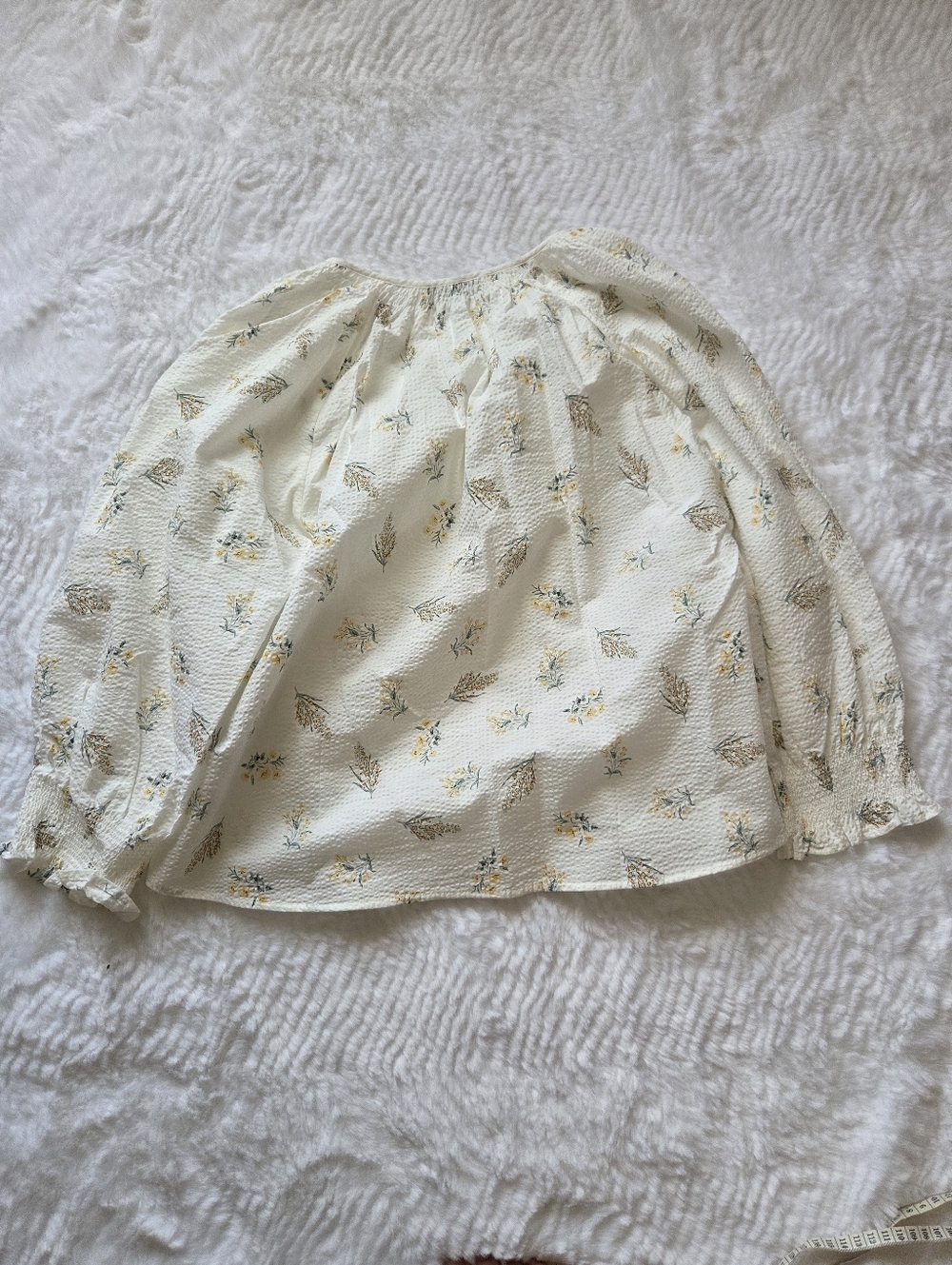 Rails Mariah Top — White Floral Button-Front Blouse - Picture 6 of 11